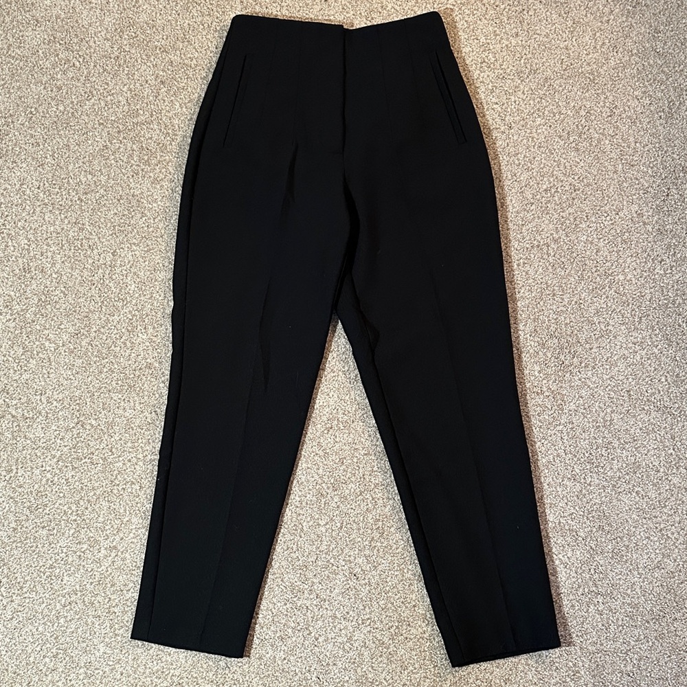 Zara High-Waisted Black Pants